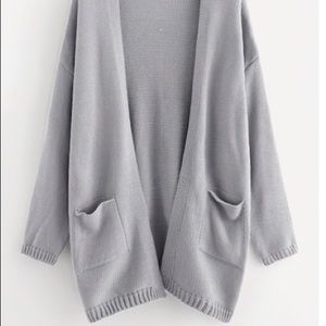 Chunky Knit Gray Cardigan